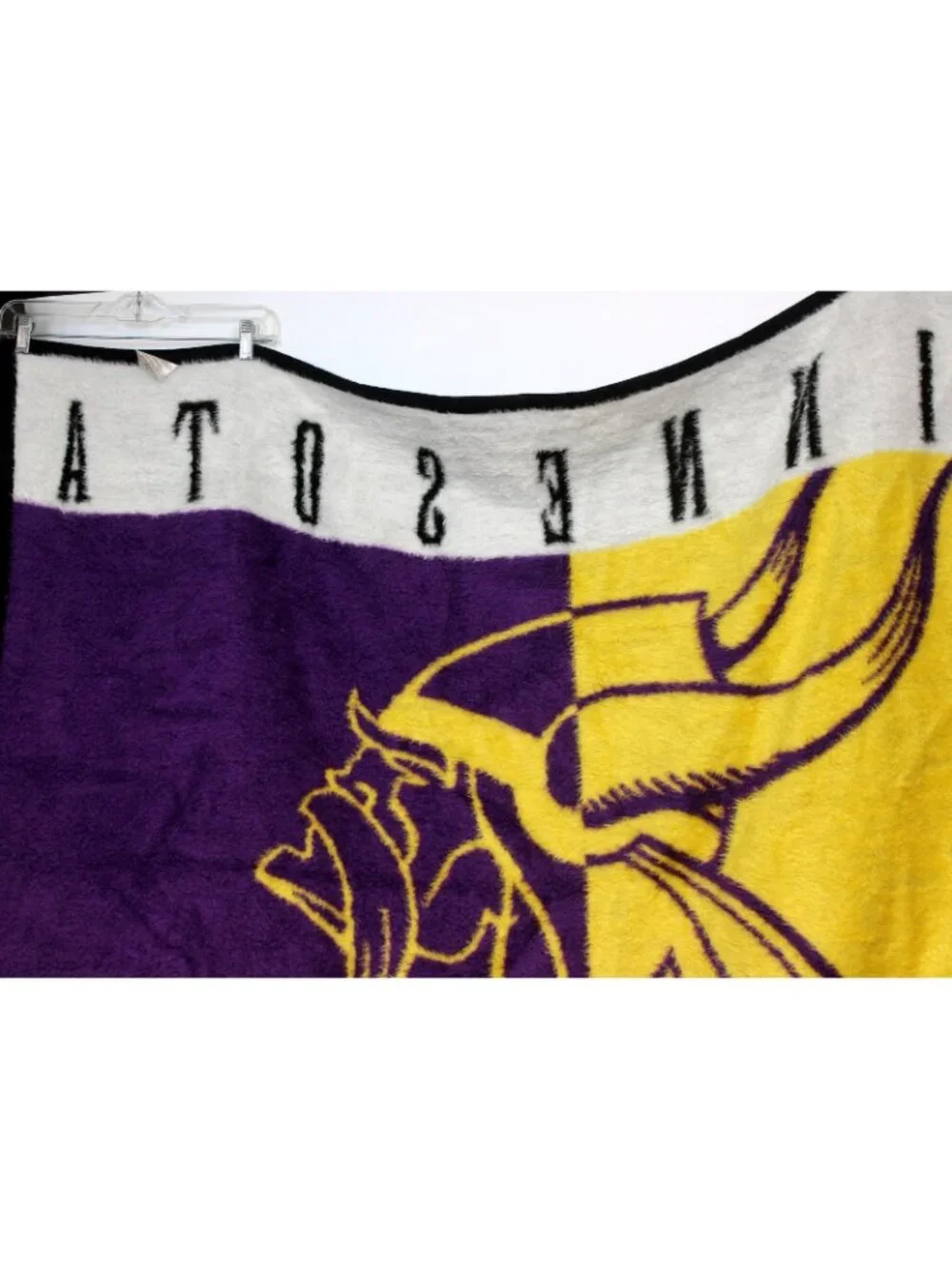 Biederlack Minnesota Vikings Plush Blanket Stadium NFL Faux Fur Reversible Throw